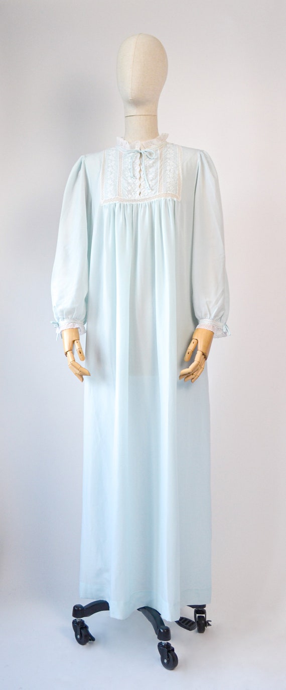 1960s Vintage Christian Dior baby bleu embroidered
