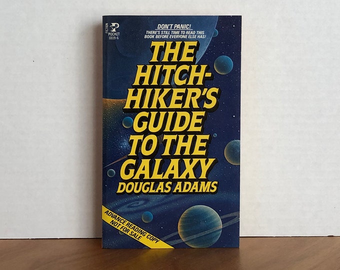 RARE PROOF the Hitchhiker's Guide to the Galaxy by Douglas Adams 1st