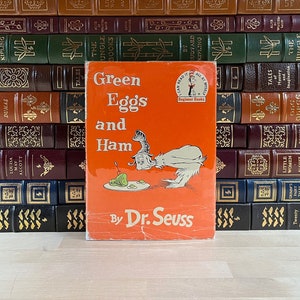Grüne Eier und Schinken von Dr. Seuss, Erstausgabe und früher Druck mit Original-Schutzumschlag, illustriert vom Autor