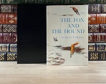 The Fox and the Hound by Daniel P. Mannix, Illustrated by John Schoenherr, First Edition and First Printing, Custom Genuine Leather Slipcase