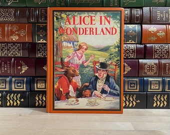 Vintage Alice in Wonderland Book: 1920s Garden City Edition, A.E. Jackson Illustrations