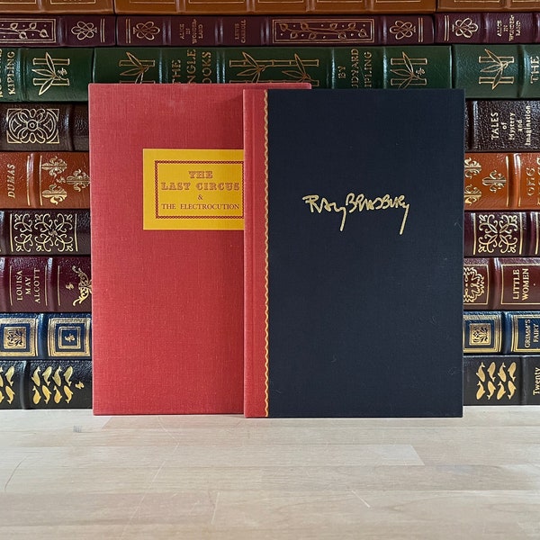 Signed, Limited and Numbered Edition of The Last Circus & The Electrocution by Ray Bradbury, Matching Slipcase, Copy 71 of 300