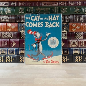 Die Katze und der Hut kommt zurück von Dr. Seuss, Erstausgabe und früher Druck mit Original-Schutzumschlag, illustriert vom Autor