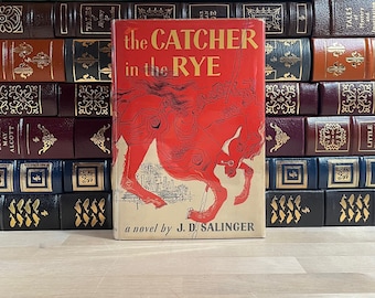 First Edition and Fourteenth Printing of The Catcher in the Rye by J.D. Salinger, American Classic Novel, Original Dust Jacket, Scarce