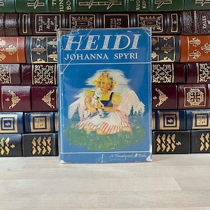 Heidi autorstwa Johanny Spyri, wydanie Thrushwood Book Edition z rzadką obwolutą