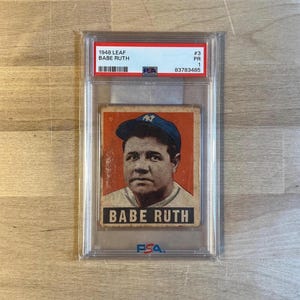 1948 Leaf, Babe Ruth, PSA Graded