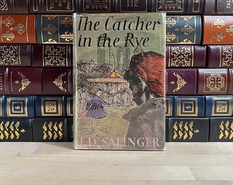 First UK Edition and Eleventh Impression or Printing of The Catcher in the Rye by J.D. Salinger, Original Dust Jacket, Rare