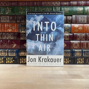 Into Thin Air von Jon Krakauer, Erstausgabe und dritter Druck, Mount Everest Tragedy, Into Thin Air Autor