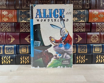 Vintage 1970s Alice in Wonderland Book: Tenniel Illustrations, Scarce Dust Jacket
