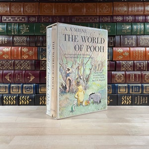 The World of Pooh & The World of Christopher Robin by A.A. Milne, Illustrated by Ernest H. Shepard, Original Slipcase, Winnie the Pooh