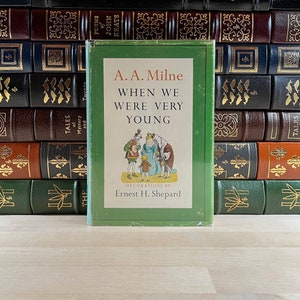 Vintage, 1961 Edition of When We Were Very Young by A.A. Milne, Stunningly Illustrated by Ernest H. Shepard, Original DJ, Winnie the Pooh