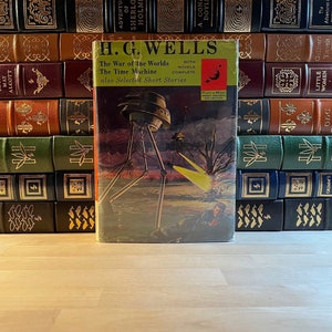First Platt and Munk Edition and First Printing of The War of the Worlds and The Time Machine by H.G. Wells, Original Dust Jacket