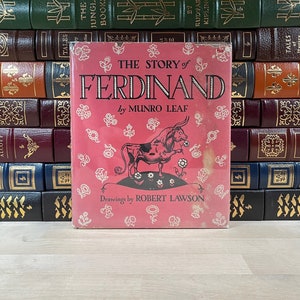 The Story of Ferdinand the Bull by Munro Leaf, Illustrated by Robert Lawson, First Edition and Thirteenth Printing, Very Rare Dust Jacket