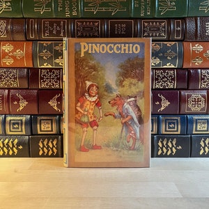 Pinocchio by C. Collodi, Illustrated, Saalfield Edition, Scarce Original Dust Jacket, 1924