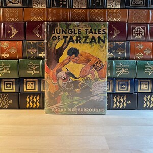 Stampa dei primi anni '50 di Jungle Tales of Tarzan di Edgar Rice Burroughs, illustrata, sovraccoperta originale, autore di John Carter