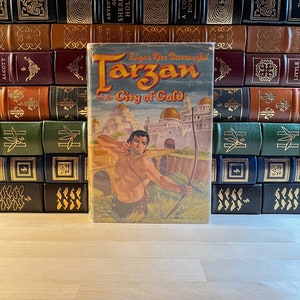 Stampa dell'inizio del 1952 di Tarzan e la città d'oro di Edgar Rice Burroughs, illustrata, sovraccoperta originale, autore di John Carter