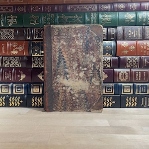 1842 Leatherbound &#39;The Odyssey&#39; by Homer, French Edition, Illustrated