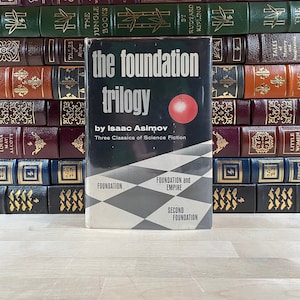 The Foundation Trilogy von Isaac Asimov, Vintage, First Book Club Edition