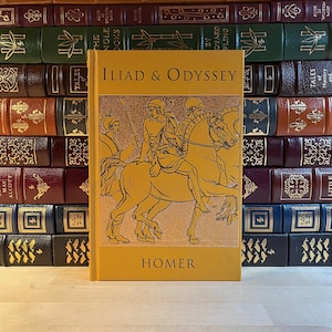 The Iliad and the Odyssey by Homer, Canterbury Classics Edition, Bonded Leather, Gilded Page Edges
