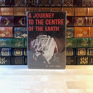 Scarce, First Book Club Edition and First Printing of A Journey to the Centre of the Earth by Jules Verne, Original Dust Jacket