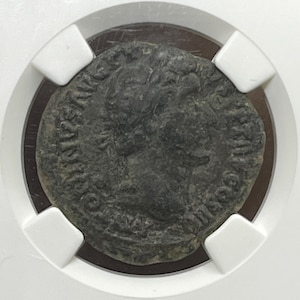 Antoninus Pius AE As, Roman Empire, NGC Certified Choice Fine, AD 138-161