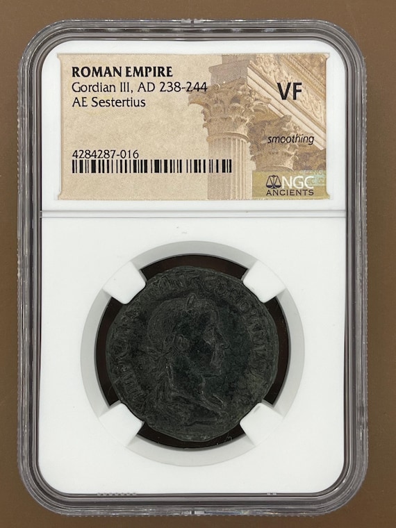 古代コイン ローマ帝国 ゴルディアヌス3世 AEセステルティウス 【公式