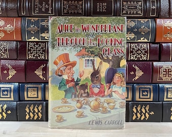 Alice in Wonderland & Through the Looking Glass by Lewis Carroll: 1960s UK Edition, Rare DJ
