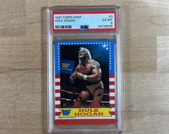 Hulk Hogan del 1987, Topps WWF Card, PSA classificato 6