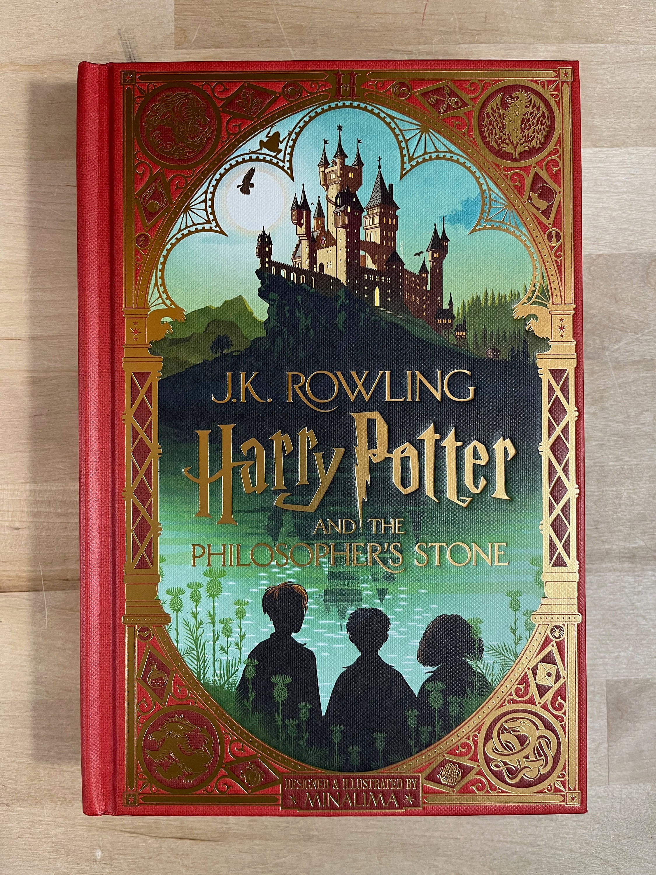 A Minalima edition of Harry Potter and the Philosopher's Stone, by J.K.  Rowling 