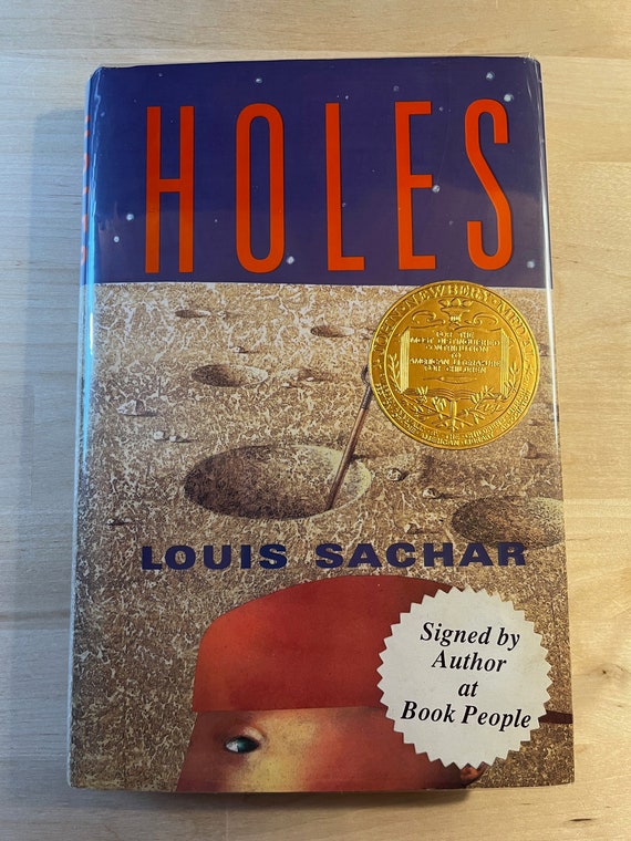 Signed Holes by Louis Sachar First Edition and Tenth 