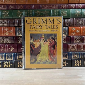 Grimm Fairy Tales by The Brothers Grimm, Early 1900&#39;s Edition with Rare DJ, Illustrated, 1947