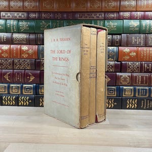 The Lord of the Rings by J.R.R. Tolkien: First UK Edition Set, Early Printings with Original Slipcase image 1
