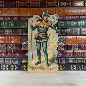 The Story of Robin Hood, McLoughlin Bros, Illustrated Antique Paperback, Large Format Folk Tale, 1897