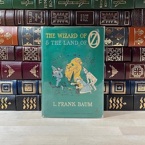 The Wizard of Oz and The Land of Oz by L. Frank Baum, First Looking Glass Library Edition, 1960s