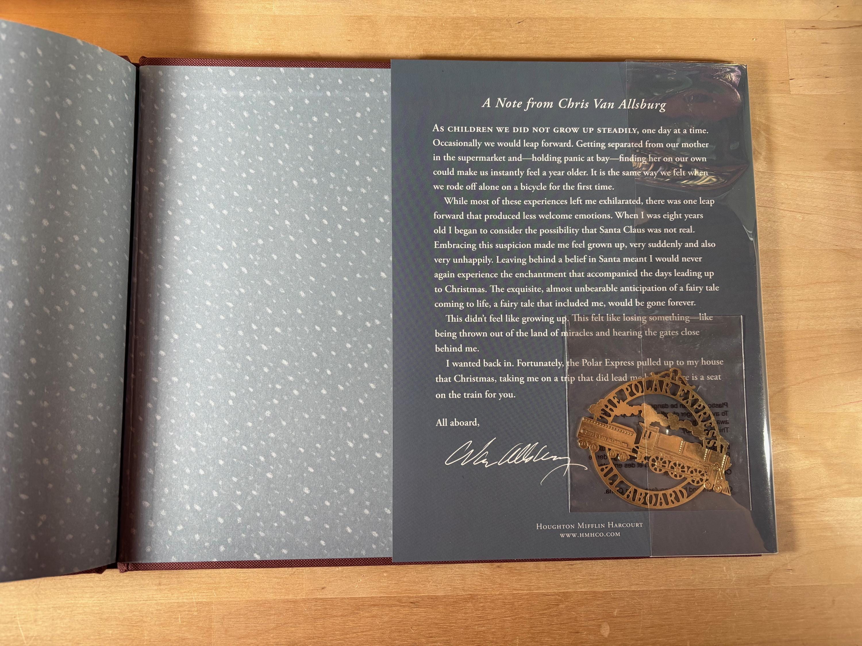 Signed, the Polar Express by Chris Van Allsburg: First Edition