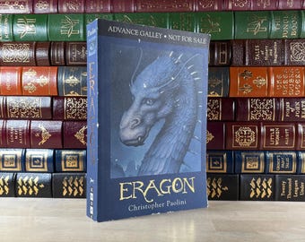 Firmado, Eragon de Christopher Paolini: copia de lectura anticipada rara, prueba del editor
