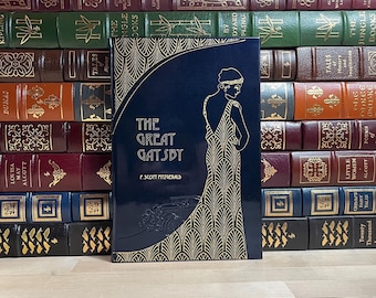 The Great Gatsby by F. Scott Fitzgerald: Custom Bonded Leather Binding, Modern Reprint