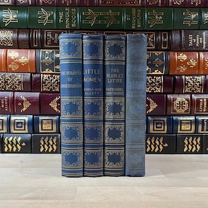 Four Classic Novels, Early Art Type Editions by Books, Inc, Omar Khayyam, Little Women, The Scarlet Letter, Madame Bovary