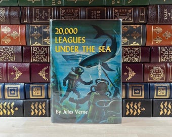 Veinte mil leguas de viaje submarino de Julio Verne, edición temprana de Grosset & Dunlap, década de 1950