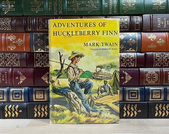 Les aventures de Huckleberry Finn de Mark Twain : édition club de lecture illustrée