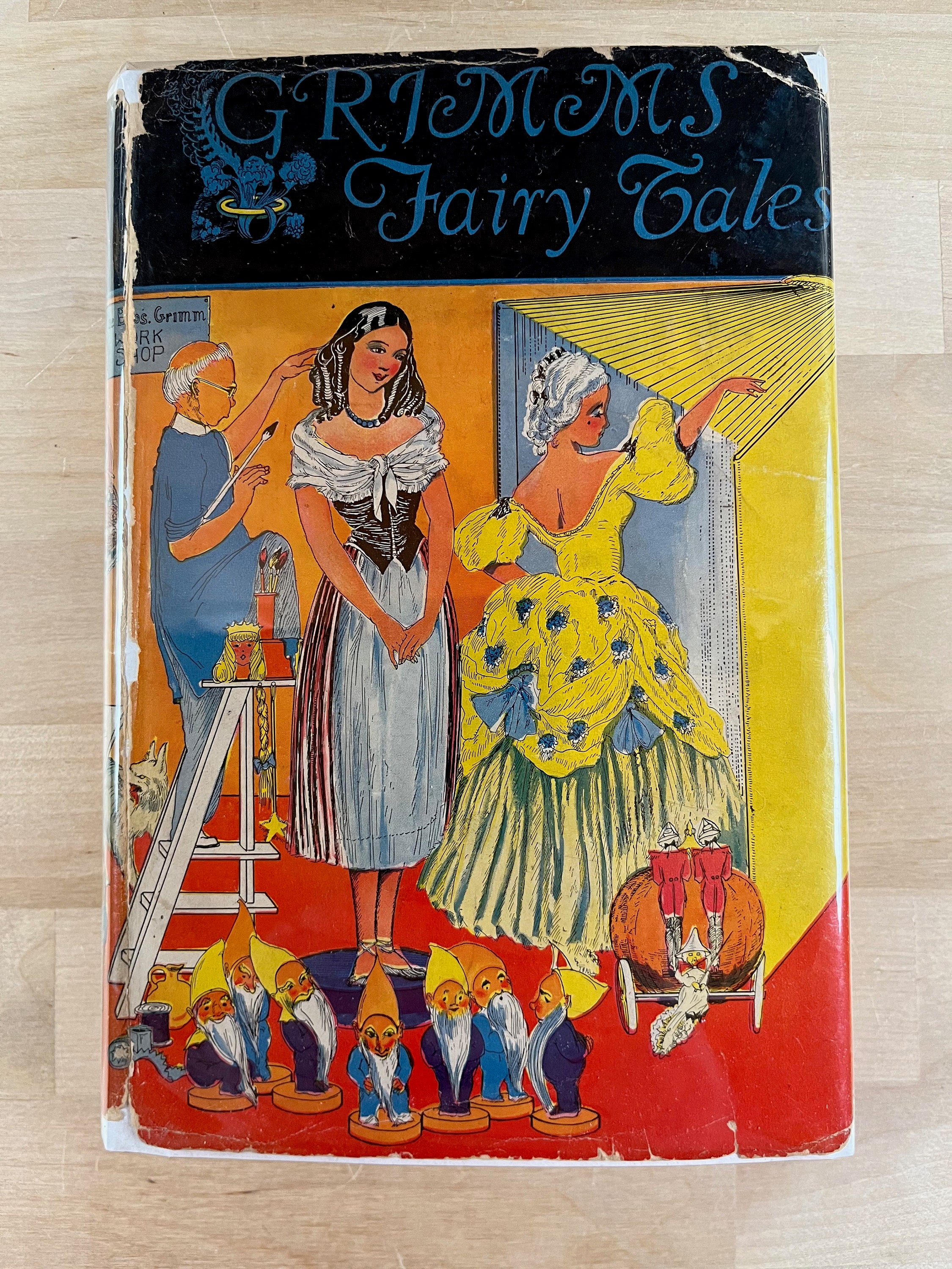 Vintage Grimm's Fairy Tales: 1960s Edition With Dust Jacket