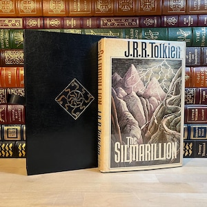 Collectible Silmarillion First Edition: J.R.R. Tolkien, Custom Leather Slipcase
