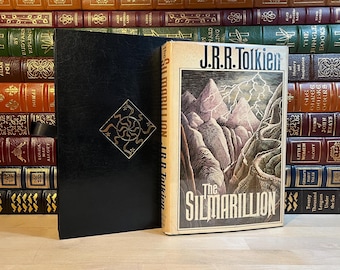Verzamelobject Silmarillion eerste editie: J.R.R. Tolkien, leren hoes op maat