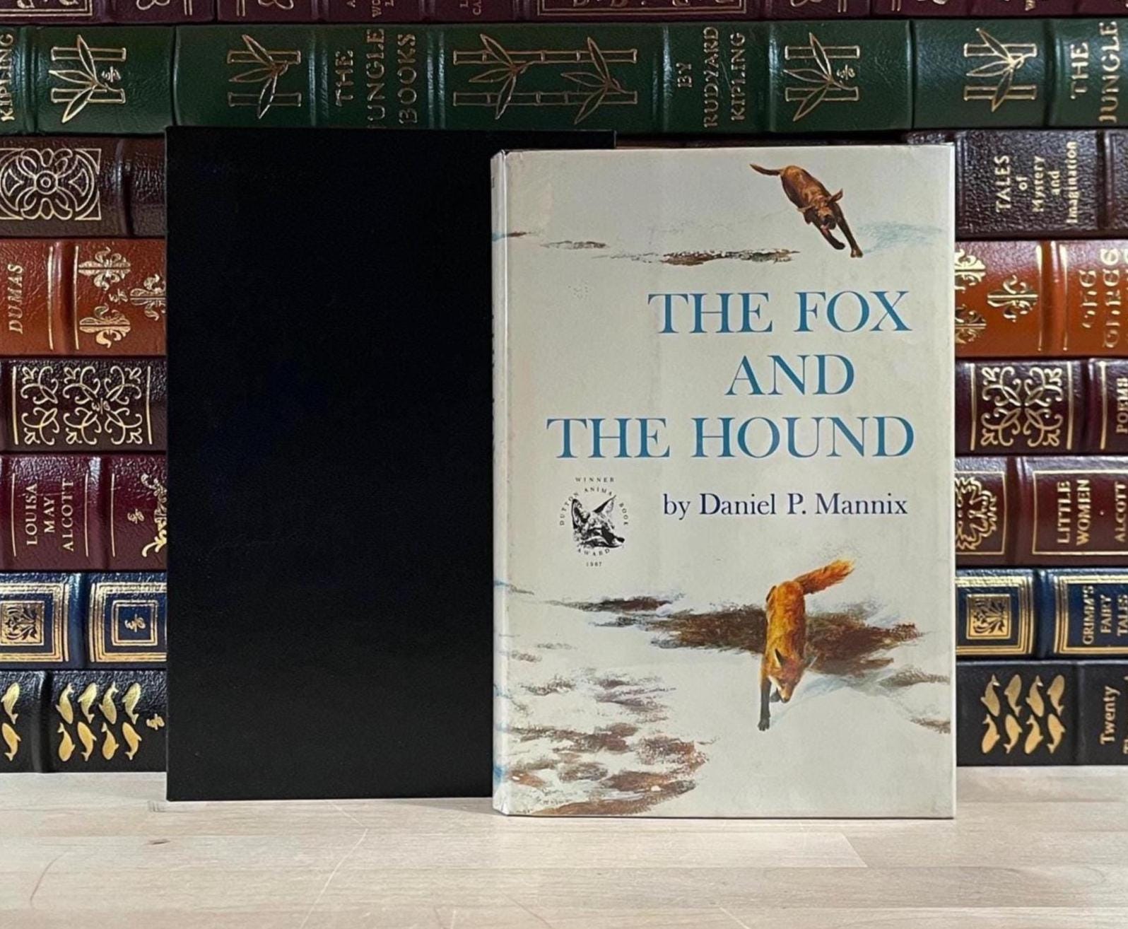 The Fox and the Hound by Daniel P. Mannix, Illustrated, First Edition, First Printing, Custom Genuine Leather Slipcase, E.P. Dutton, 1967