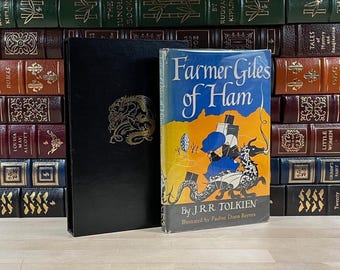Farmer Giles of Ham von JRR Tolkien: Seltene, erste Ausgabe, Custom Lederschuber