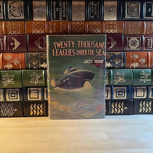 Collectible, 1960&#39;s Dean&#39;s Classics First Edition of Twenty Thousand Leagues Under the Sea by Jules Verne, Original Dust Jacket