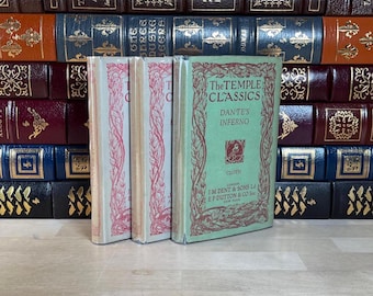 Vintage Divine Comedy Set: Dante Alighieri, 1941 Temple Classics