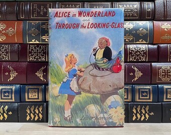 Alice in Wonderland & Through the Looking-Glass: Vintage UK Edition, Scarce Dust Jacket