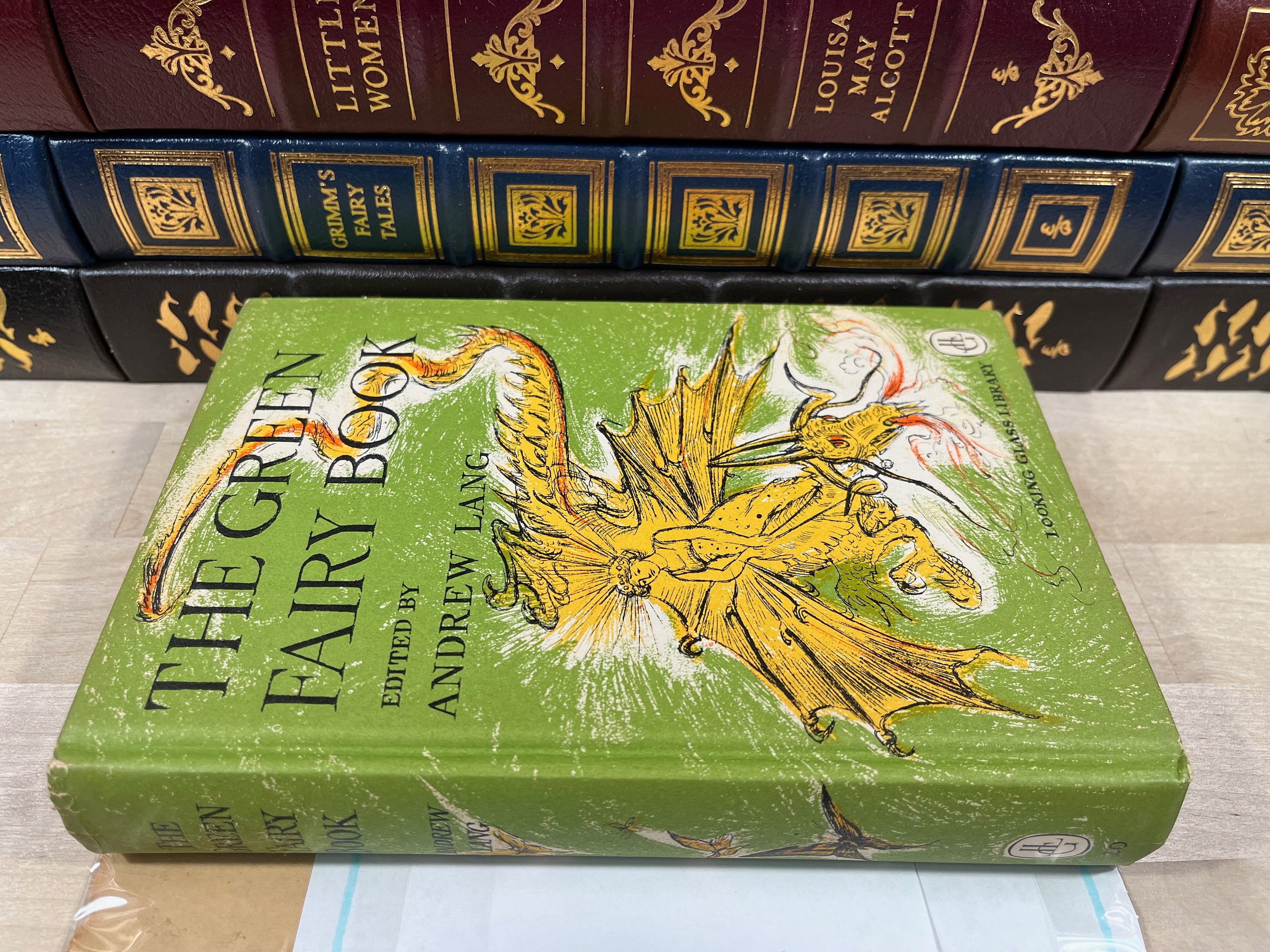 The Green Fairy Book by Andrew Lang, 1960's Looking Glass Library