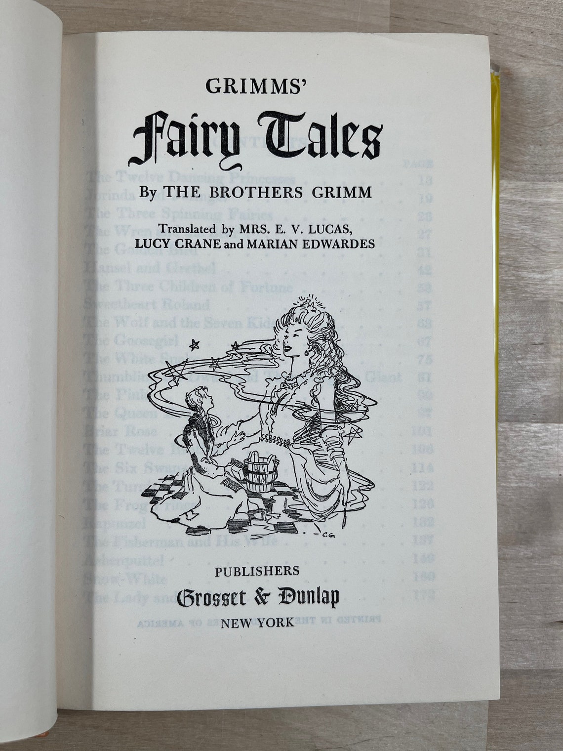 Grimms' Fairy Tales by the Brothers Grimm, Vintage Edition, Grosset ...
